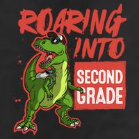 Gift For Dinosaur Roaring Into Second Grade Great Gift 11oz C Handle Ceramic Mug