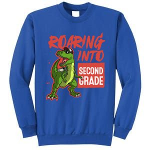 Gift For Dinosaur Roaring Into Second Grade Great Gift Sweatshirt