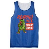 Gift For Dinosaur Roaring Into Second Grade Great Gift Mesh Reversible Basketball Jersey Tank