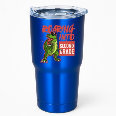 Gift For Dinosaur Roaring Into Second Grade Great Gift Tumbler