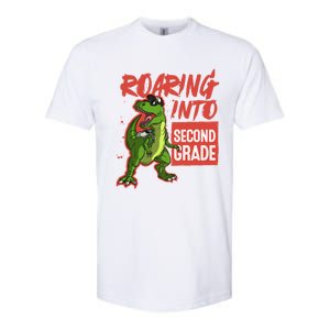 Gift For Dinosaur Roaring Into Second Grade Great Gift Softstyle CVC T-Shirt