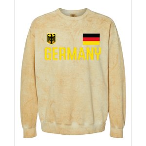 Germany Flag Deutschland Football Soccer Fan Colorblast Crewneck Sweatshirt