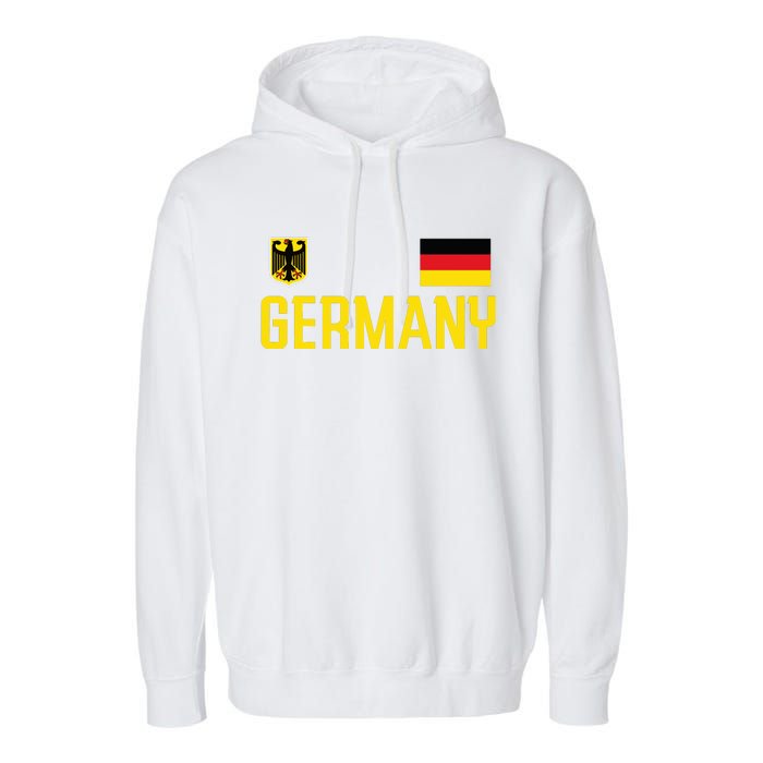 Germany Flag Deutschland Football Soccer Fan Garment-Dyed Fleece Hoodie