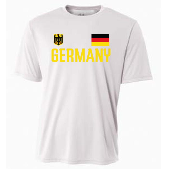 Germany Flag Deutschland Football Soccer Fan Cooling Performance Crew T-Shirt