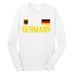 Germany Flag Deutschland Football Soccer Fan Long Sleeve Shirt