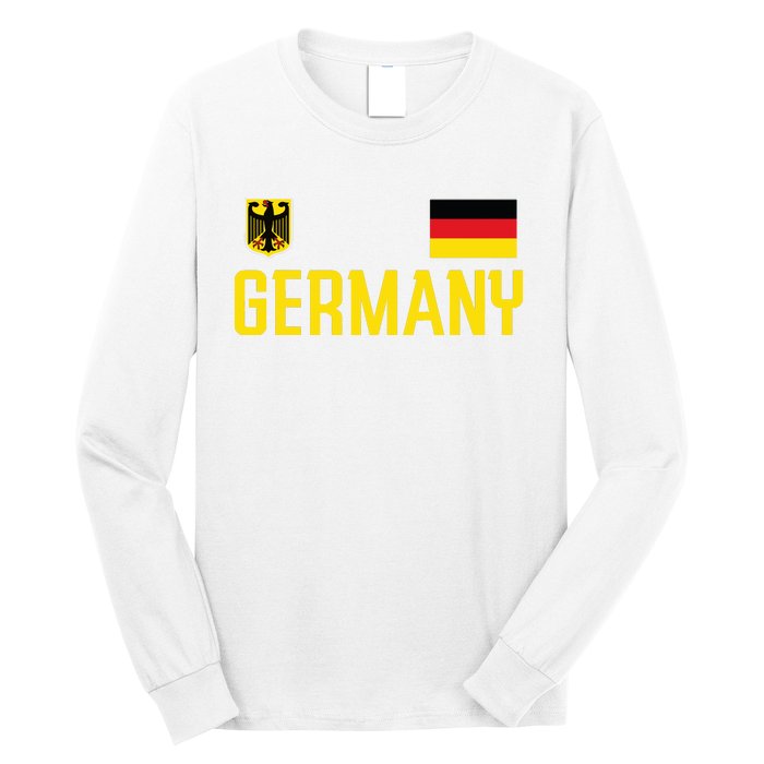 Germany Flag Deutschland Football Soccer Fan Long Sleeve Shirt