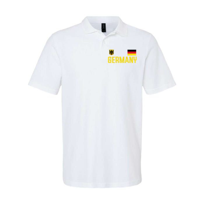 Germany Flag Deutschland Football Soccer Fan Softstyle Adult Sport Polo