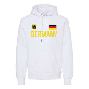 Germany Flag Deutschland Football Soccer Fan Premium Hoodie