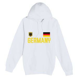 Germany Flag Deutschland Football Soccer Fan Premium Pullover Hoodie