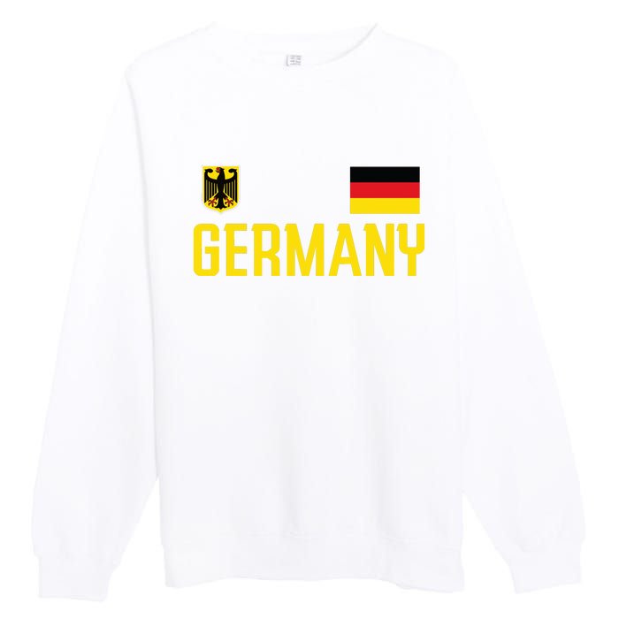 Germany Flag Deutschland Football Soccer Fan Premium Crewneck Sweatshirt