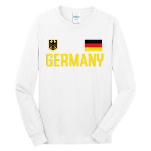 Germany Flag Deutschland Football Soccer Fan Tall Long Sleeve T-Shirt