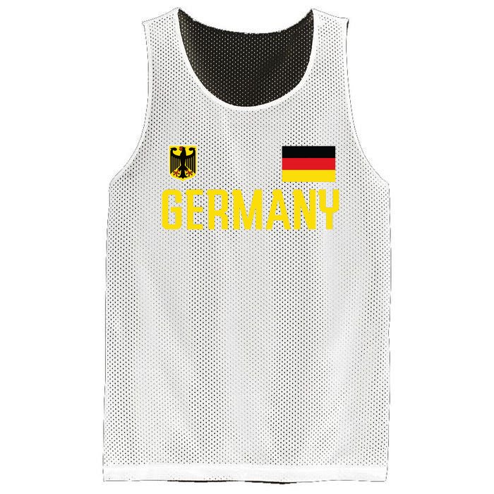 Germany Flag Deutschland Football Soccer Fan Mesh Reversible Basketball Jersey Tank