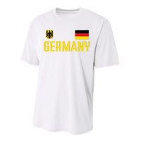 Germany Flag Deutschland Football Soccer Fan Performance Sprint T-Shirt