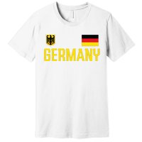 Germany Flag Deutschland Football Soccer Fan Premium T-Shirt