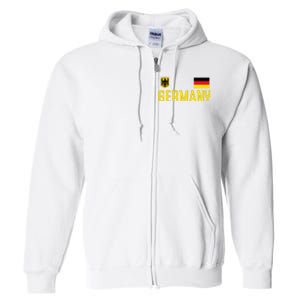 Germany Flag Deutschland Football Soccer Fan Full Zip Hoodie