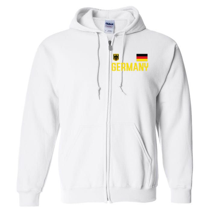 Germany Flag Deutschland Football Soccer Fan Full Zip Hoodie