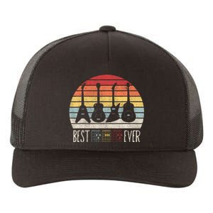 Guitarist Fathers Day Best Dad Ever D A D Chord Gifts Guitar Yupoong Adult 5-Panel Trucker Hat