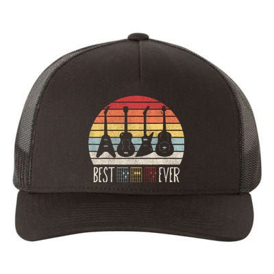 Guitarist Fathers Day Best Dad Ever D A D Chord Gifts Guitar Yupoong Adult 5-Panel Trucker Hat