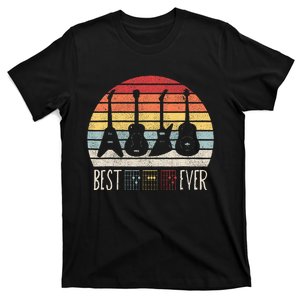 Guitarist Fathers Day Best Dad Ever D A D Chord Gifts Guitar T-Shirt