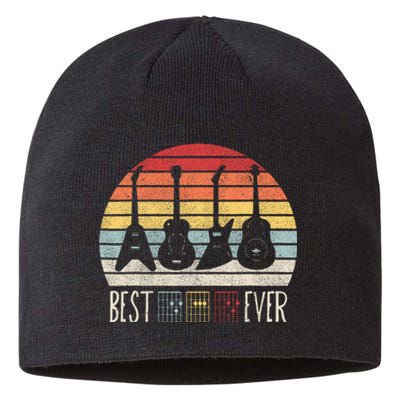 Guitarist Fathers Day Best Dad Ever D A D Chord Gifts Guitar Sustainable Beanie