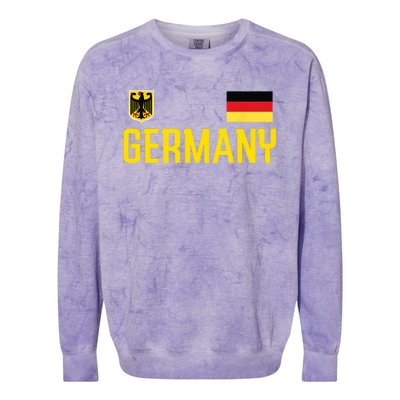 Germany Flag Deutschland Football Soccer Fan Colorblast Crewneck Sweatshirt