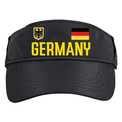 Germany Flag Deutschland Football Soccer Fan Adult Drive Performance Visor