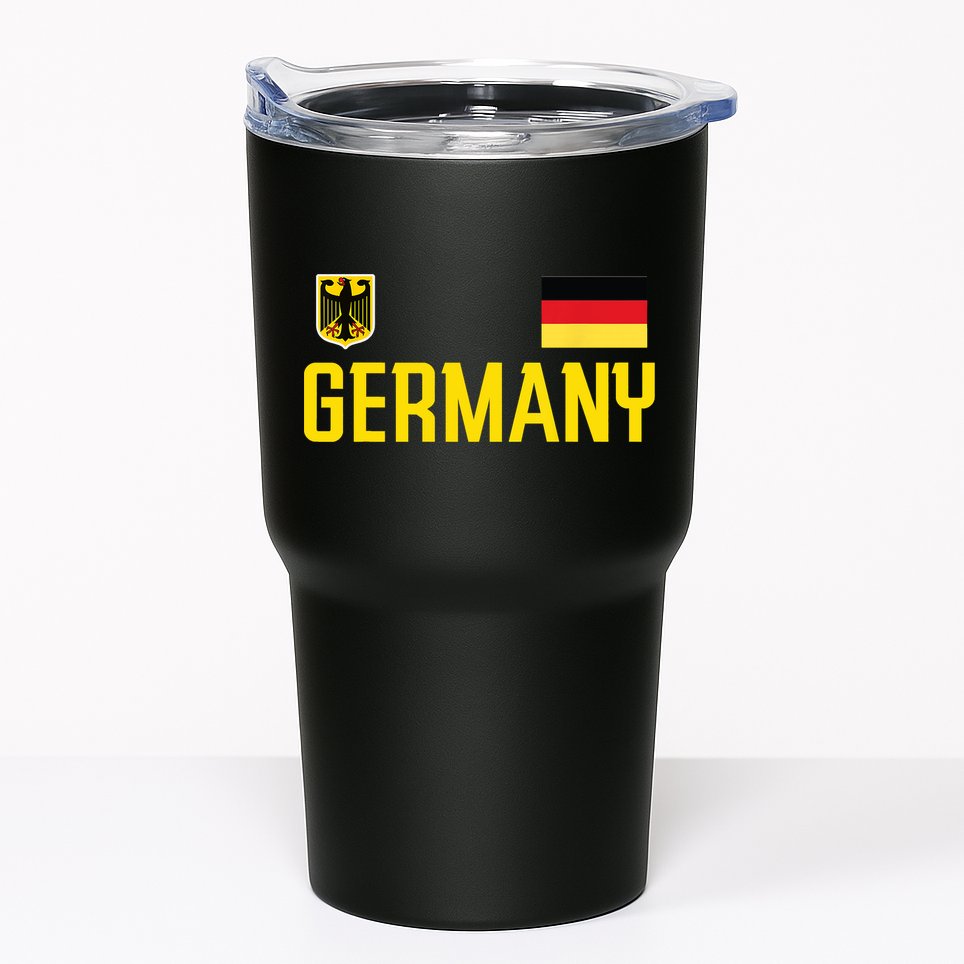 Germany Flag Deutschland Football Soccer Fan Tumbler