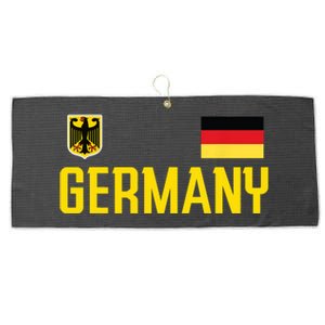 Germany Flag Deutschland Football Soccer Fan Large Microfiber Waffle Golf Towel