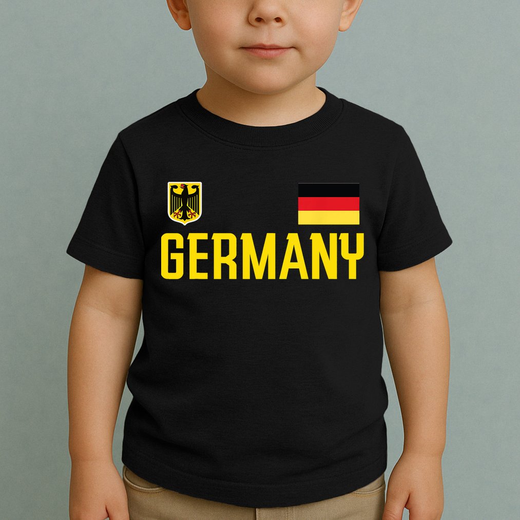 Germany Flag Deutschland Football Soccer Fan Toddler T-Shirt