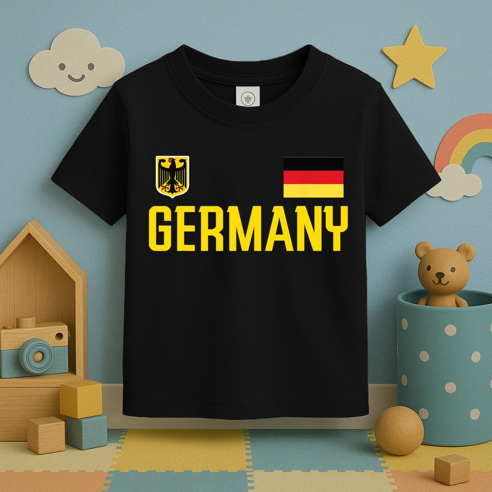 Germany Flag Deutschland Football Soccer Fan Toddler T-Shirt