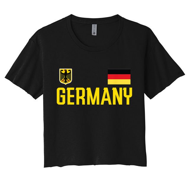 Germany Flag Deutschland Football Soccer Fan Crop Top