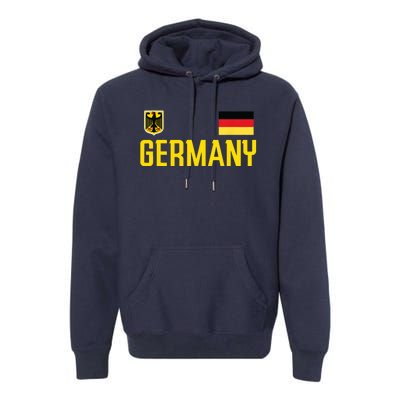 Germany Flag Deutschland Football Soccer Fan Premium Hoodie