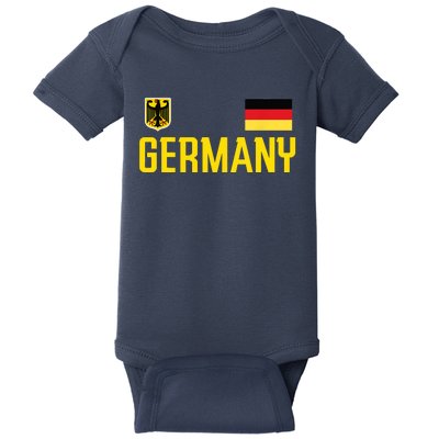 Germany Flag Deutschland Football Soccer Fan Baby Bodysuit