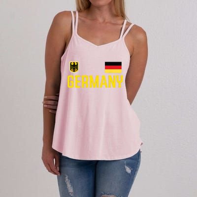 Germany Flag Deutschland Football Soccer Fan Women's Strappy Tank