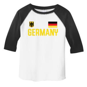 Germany Flag Deutschland Football Soccer Fan Toddler Fine Jersey T-Shirt