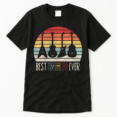 Guitarist Fathers Day Best Dad Ever D A D Chord Gifts Guitar Tall T-Shirt