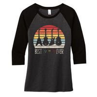 Guitarist Fathers Day Best Dad Ever D A D Chord Gifts Guitar Women's Tri-Blend 3/4-Sleeve Raglan Shirt