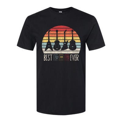 Guitarist Fathers Day Best Dad Ever D A D Chord Gifts Guitar Softstyle CVC T-Shirt