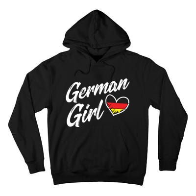 Germany Funny Deutschland Flag German Girl German Roots Tall Hoodie