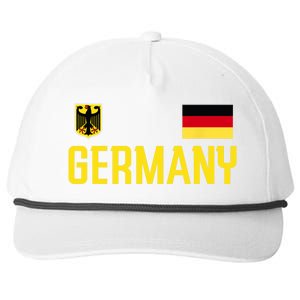 Germany Flag Deutschland Football Soccer Fan Snapback Five-Panel Rope Hat