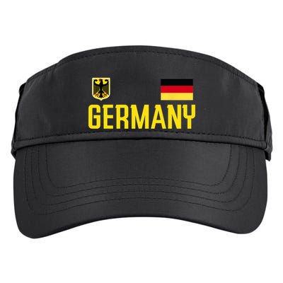 Germany Flag Deutschland Football Soccer Fan Adult Drive Performance Visor