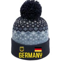 Germany Flag Deutschland Football Soccer Fan The Baniff Cuffed Pom Beanie