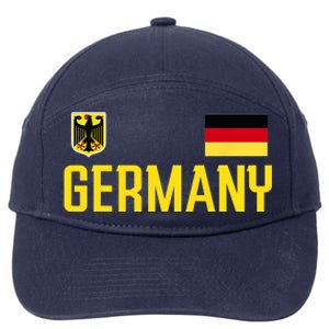 Germany Flag Deutschland Football Soccer Fan 7-Panel Snapback Hat