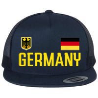 Germany Flag Deutschland Football Soccer Fan Flat Bill Trucker Hat