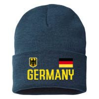 Germany Flag Deutschland Football Soccer Fan Sustainable Knit Beanie