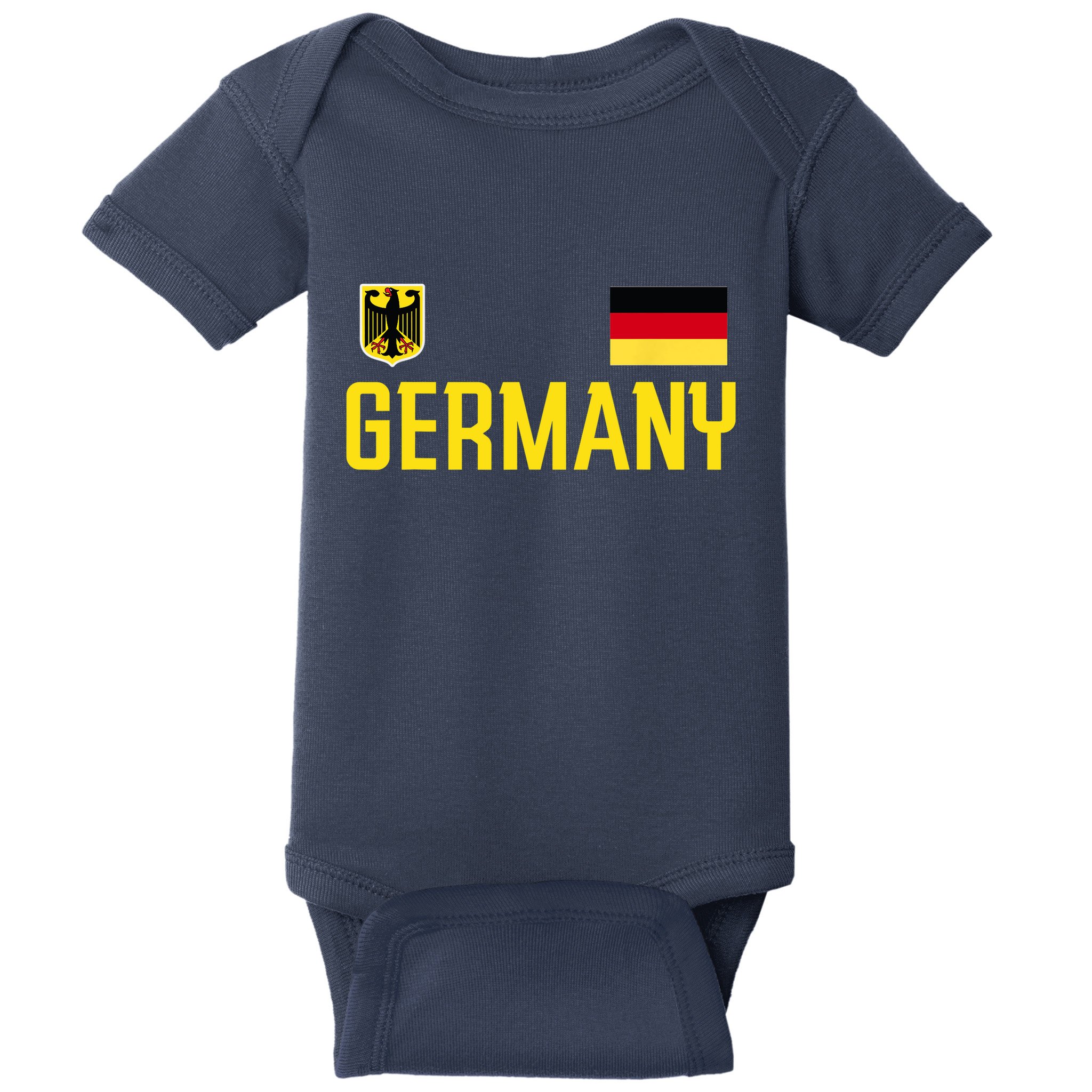 Germany Flag Deutschland Football Soccer Fan Baby Bodysuit