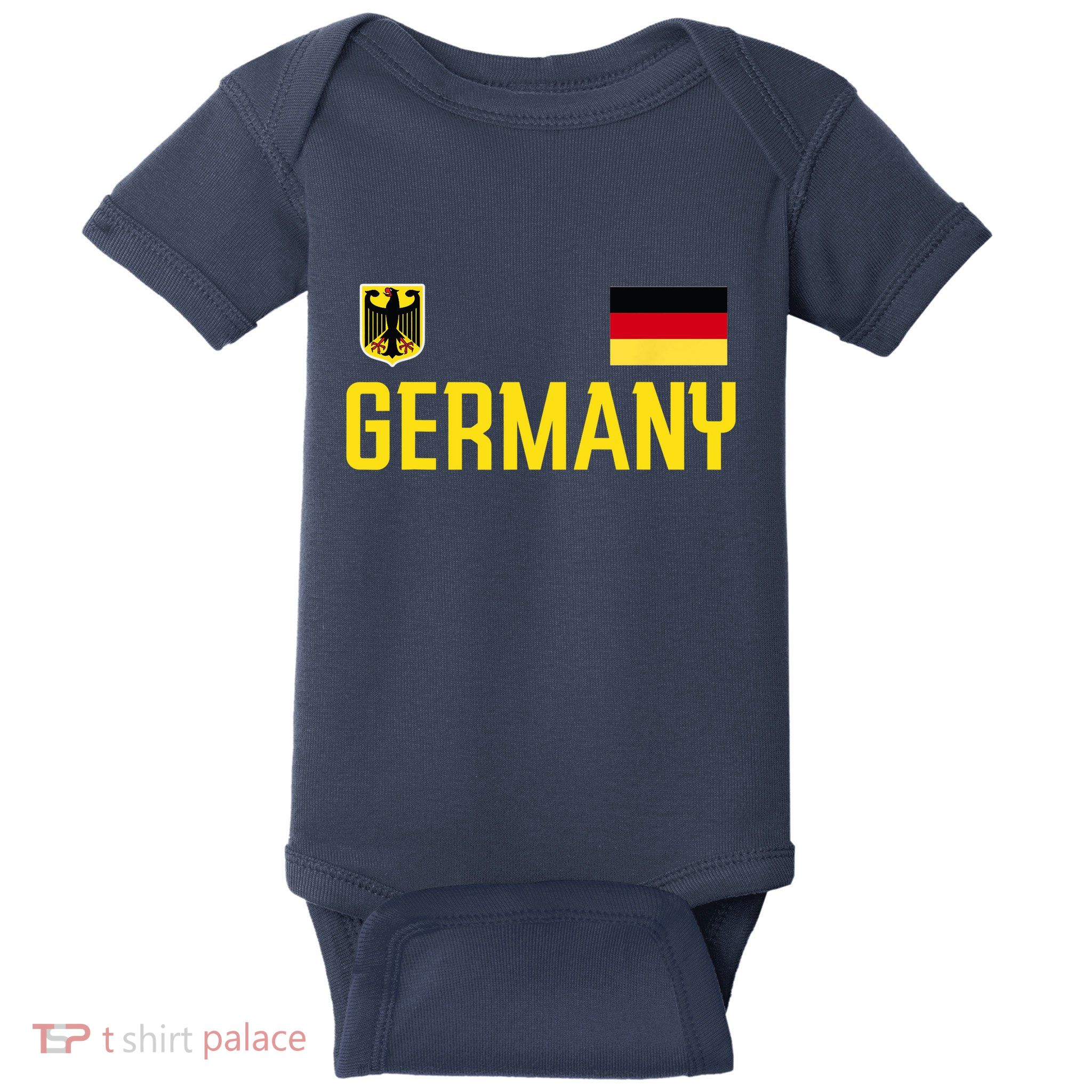 Germany Flag Deutschland Football Soccer Fan Baby Bodysuit