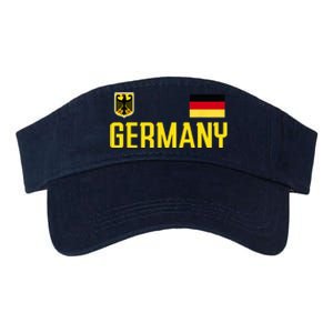 Germany Flag Deutschland Football Soccer Fan Valucap Bio-Washed Visor