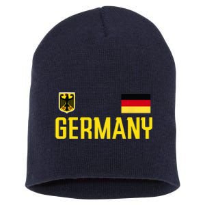 Germany Flag Deutschland Football Soccer Fan Short Acrylic Beanie