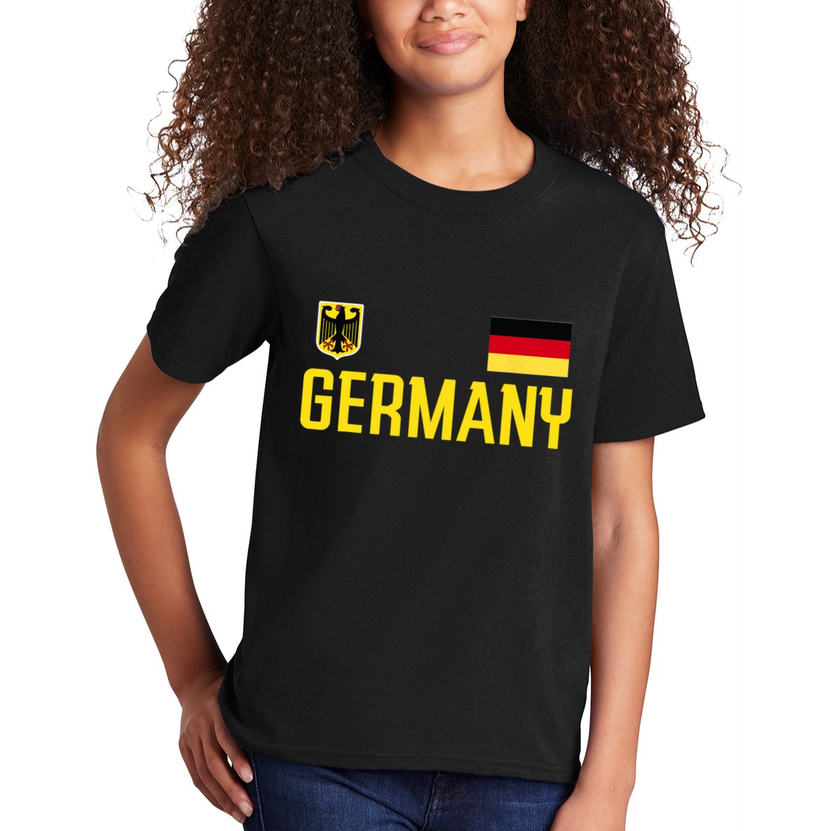 Germany Flag Deutschland Football Soccer Fan Kids T-Shirt